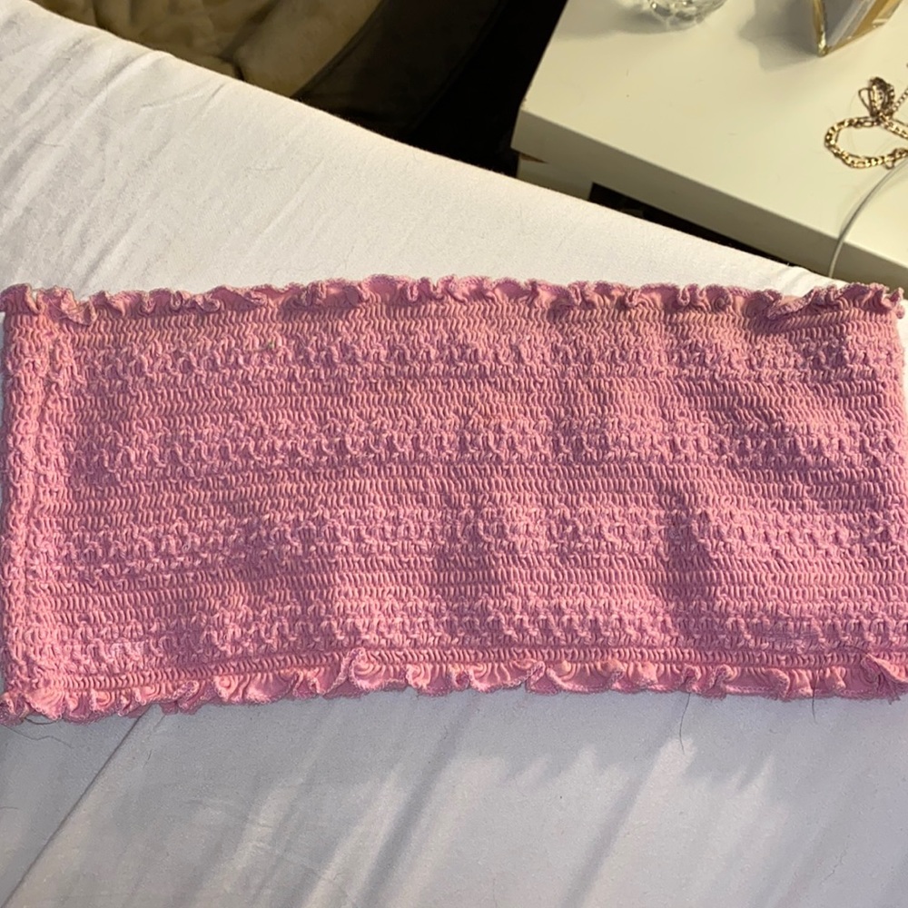 Crop tube top- LA Hearts